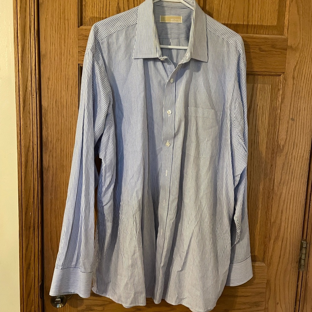 ⭐️Mens Michael Kors dress shirt 18 34/35⭐️